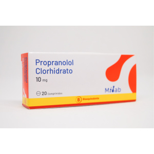 PROPRANOLOL 10 MG 20 COMP. (GEN)