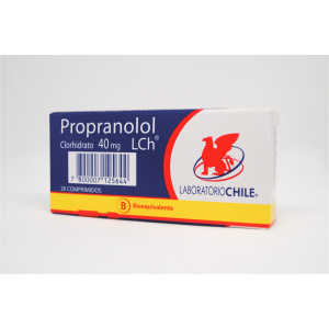 PROPRANOLOL 40 MG 20 COMP. (GEN)