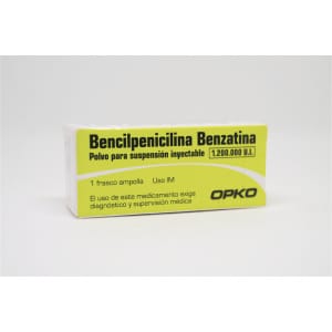 BENCILPENICILINA BENZATINA 1,2 UI 1 AMP (GEN)