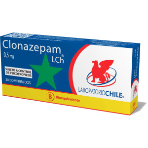 CLONAZEPAM 0.5 MG.30 COMP. (GEN) -  SOLO PRESENCIAL
