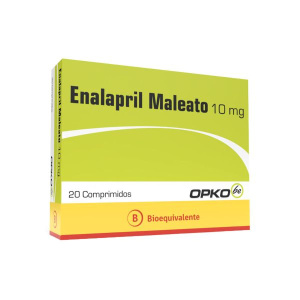 CNB ENALAPRIL MALEATO 10 MG 20 COMP