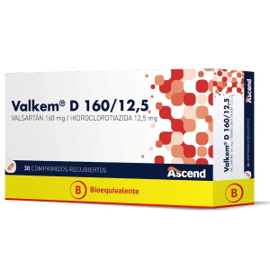 VALKEM D 160/12.5 MG 30 COMP.
