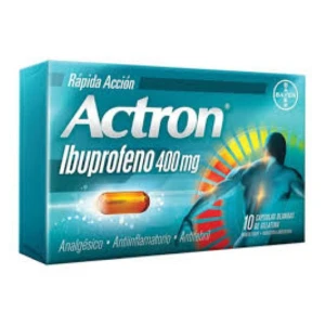 ACTRON 400 MG 10 CAPS.