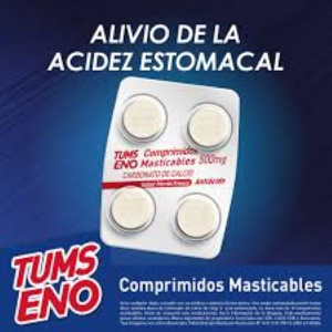 ENO-TUMS ANTIACIDO 500 MG MENTA FRESCA X 4 COMP.