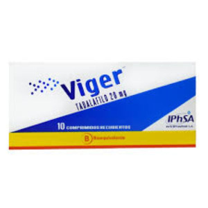 VIGER 20 MG 10 COMP. (BE)