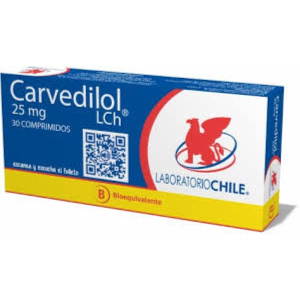 CARVEDILOL 25 MG 30 COMP. (GEN)
