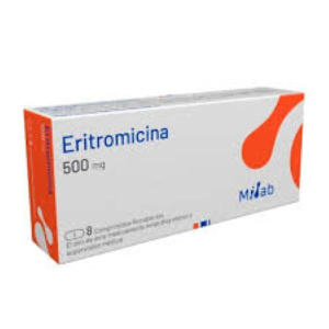 ERITROMICINA 500 MG 8 COMP. (GEN)