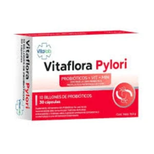 VITAFLORA PYLORI 10 BILL.+ VITAMINAS 30 CAPS.