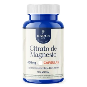 CITRATO DE MAGNESIO 400 MG 60 CAP KARUN LIFE