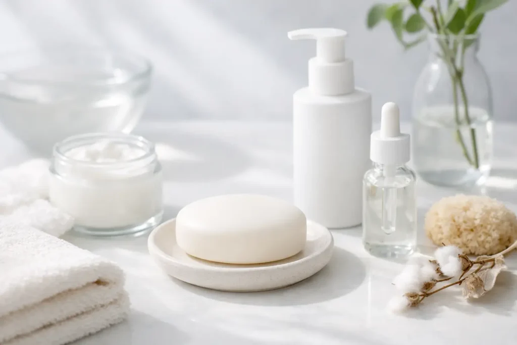 Jabón syndet facial para piel sensible y seca