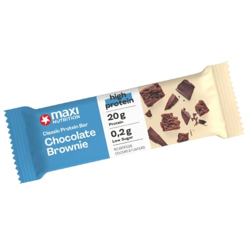 BARRA DE PROTEINA CLASICA CHOCOLATE BROWNIE MAXI NUTRITION