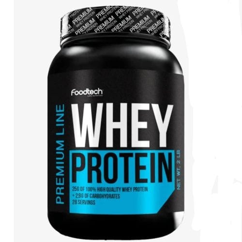 WHEY PROTEIN PREMIUM 2 LBS FOODTECH COOKIES Y CREAM