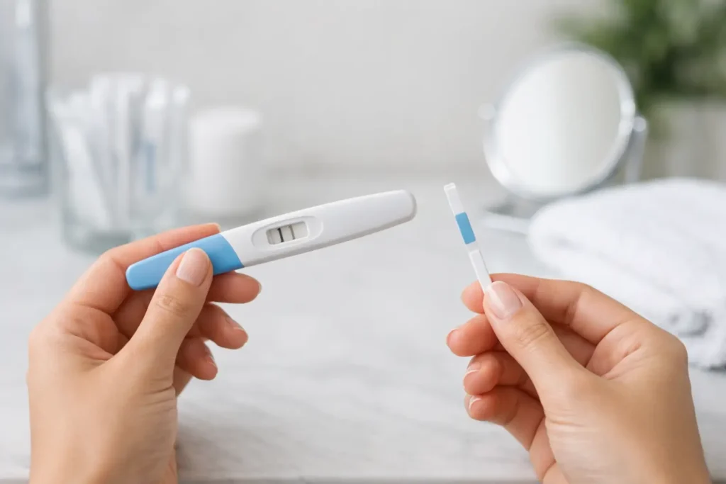 Cómo usar test de embarazo y leer el resultado
