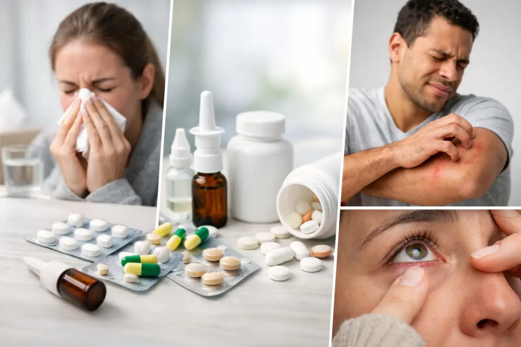 Medicamentos para alergia según tus síntomas